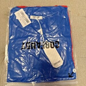 COOFANDY Men Workout Tank Top Gym Bodybuilding Sleeveless Sz XL 2 pack red/blue